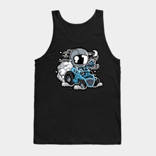 Astronaut Driver - Funny Racecar Owner Motorsports Fanatic Tank Top